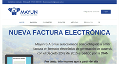 Desktop Screenshot of mayun.com.co