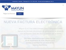 Tablet Screenshot of mayun.com.co